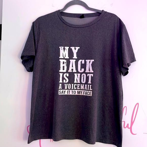 Tops - Silky grey sassy 💁‍♀️ T-shirt size XL